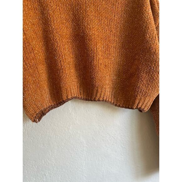 Anthropologie English Factory Woman Cropped Knit Metallic Sweater , Siz… - Picture 8 of 11